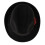 Vlněný plstěný klobouk Fedora Vintage Trilby černý 3