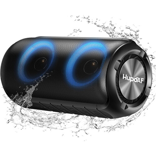 2025 Φορητό ηχείο Bluetooth με ήχο 6D, αδιάβροχο IPX7, φώτα RGB, χρόνο αναπαραγωγής 12 ωρών –