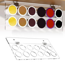 Organisateur mural pour dosettes de café, support gain de place sous meuble pour dosettes K-Cup, design noir élégant, blanc