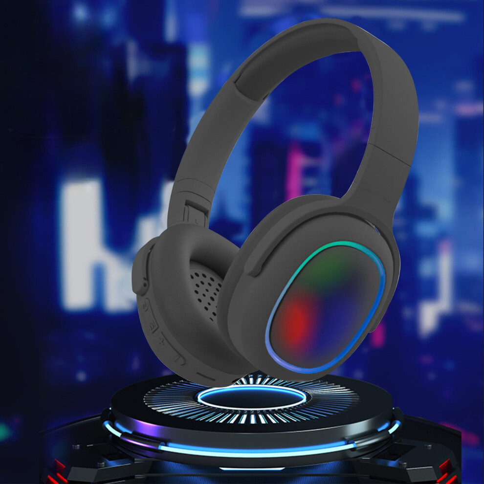 Rgb Bluetooth 5.3 Headphones With Active Noise Reduction, Hifi Sound, 250H Standby, Foldable Design, Wired/Wireless Mode, 10M Range 9152228161856