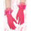 Kurze Damen-Abendhandschuhe aus Spitze mit Schleife, Passform 4