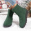 Damen-Winterstiefel, warm gefüttert, grün, Größe 6-10 6