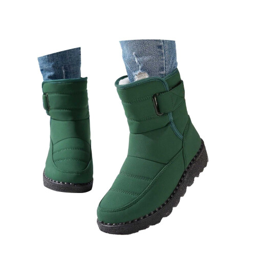 Damen-Winterstiefel, warm gefüttert, grün, Größe 6-10 2
