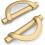 Cabinet Pulls Gold Champagne Bronze 10-Pack 32mm 1