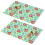 Tischsets aus PVC mit Blumenmuster, 2er-Set 1