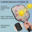 Σετ κουπιών Pickleball με κουπιά από fiberglass σε σχέδια λουλουδιών, 2 μπάλες και τσάντα – 4