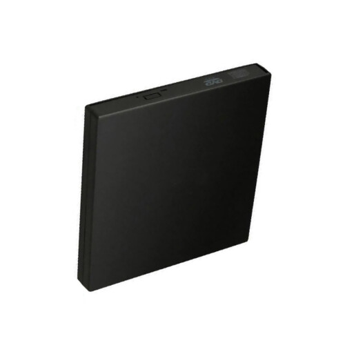 Lettore DVD esterno plug and play per un utilizzo semplice, alimentato tramite USB del computer, compatibile con computer desktop e portatili.