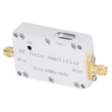 RF-Verstärker 10MHz–6GHz 10dB Geringes Rauschen Signalamplifikator Empfänger Modul