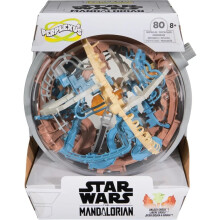 Star Wars Perplexus : Le Mandalorien - Labyrinthe de gravité 3D avec 80 obstacles, figurine Grogu, casse-tête anti-stress - À partir de 8 ans