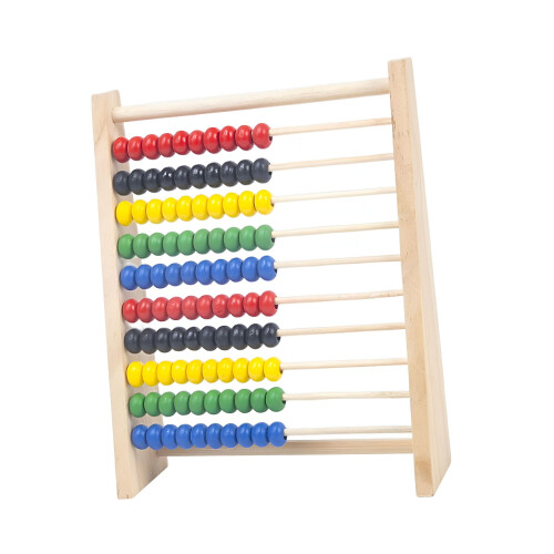 Træ-abacus til børn, 10-rækkers tællelegetøj 2