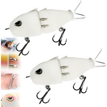 S-Action Mini Glide Bait Kit - 2 stk. flerleddet swimbait