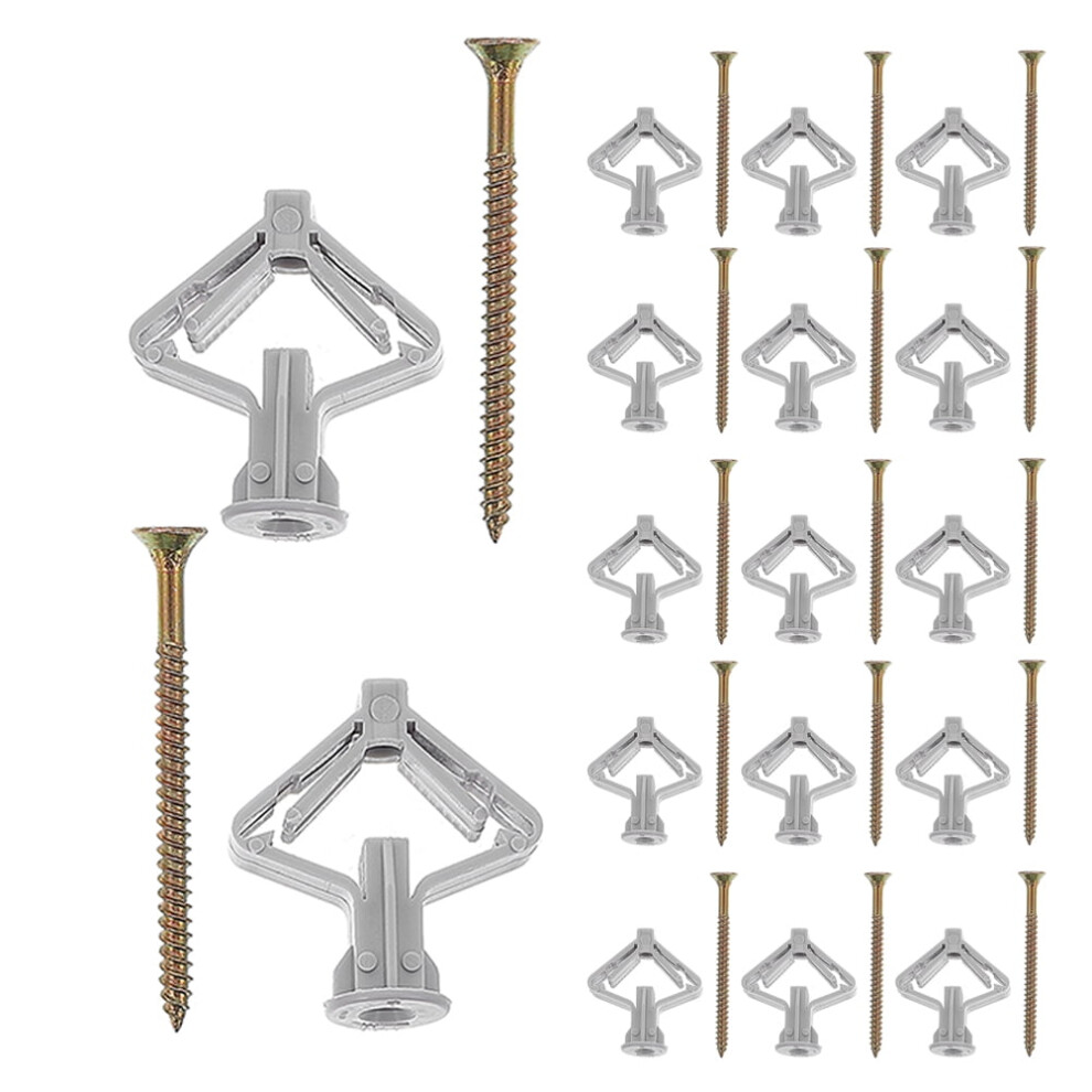 50 Sets Wall Anchors For Drywall Heavy Duty In Assorted Color For Furniture 9130661663953