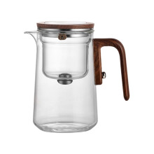 Czajnik Enchanti Tea Pot 800 ml, magiczny szklany czajniczek z zaparzaczem, pokrywką i magnetycznym separatorem wody – kompatybilny z herbatą