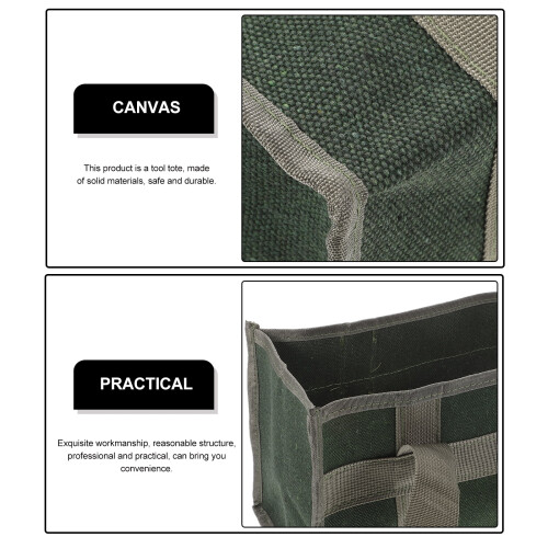 Small Tool Storage Bag Canvas For Maintenance 1Pcs 13.8x6.7x6.7in 1