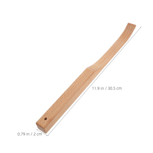 Ξύλινο στικ ανάμειξης ζύμης για αλεύρι, 30,50x2,00x2,00cm, μπεζ 1