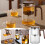 Γυάλινη τσαγιέρα με εγχυτήρα, 800ml, ξύλινη λαβή 5