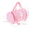 Borsa da ballo rosa portatile con resistente materiale Oxford e tracolla regolabile. 2