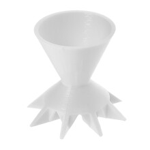 Vaso para verter pintura, de plástico blanco, vasos divididos para verter pintura, vasos reutilizables para mezclar pintura, embudo para pintura,