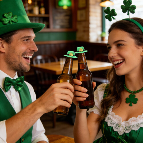 St. Patrick's Day Wine Stopper Decoration Venue Layout Props(N,Plastic) 2