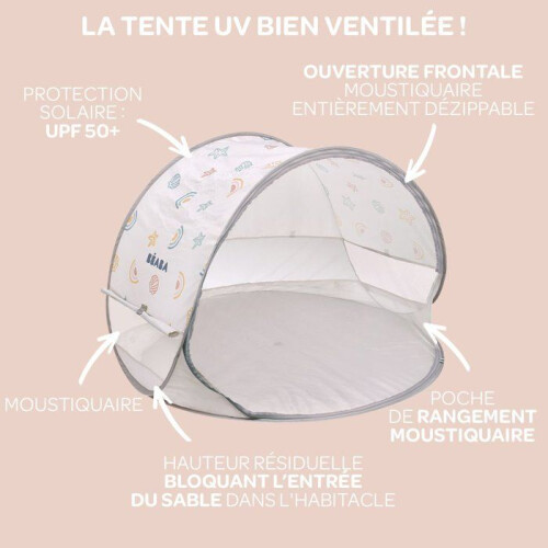 BEABA UV-Schutz-Zelt - BEABA - Breezy - Tonerde 1