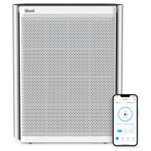 Purificateur d'air - Levoit - Everest Air - Filtration 3 étapes - Surface jusqu’à 130 m² - Mode nuit - 70 W - Gris
