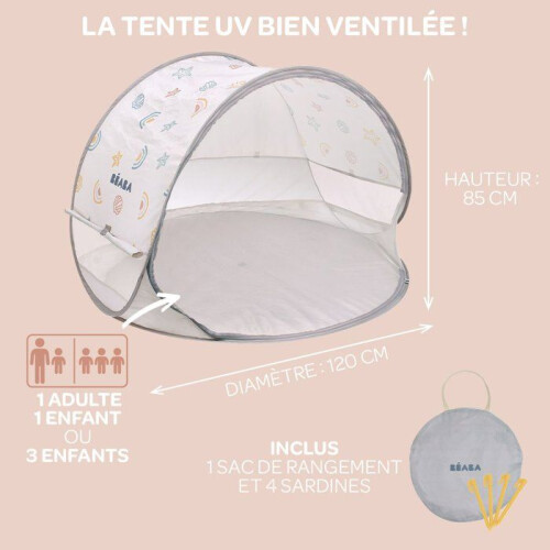 BEABA UV-Schutz-Zelt - BEABA - Breezy - Tonerde 2