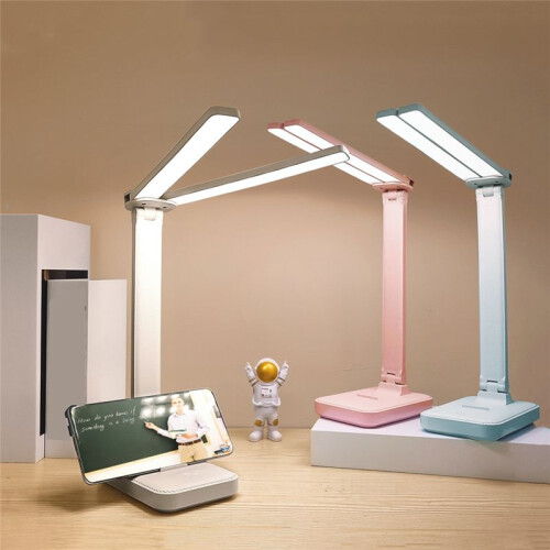 LED Desk Lamp 3 Level Dimmable Touch Night Light USB Rechargeable Eye Protection Foldable Desk Lamp 2