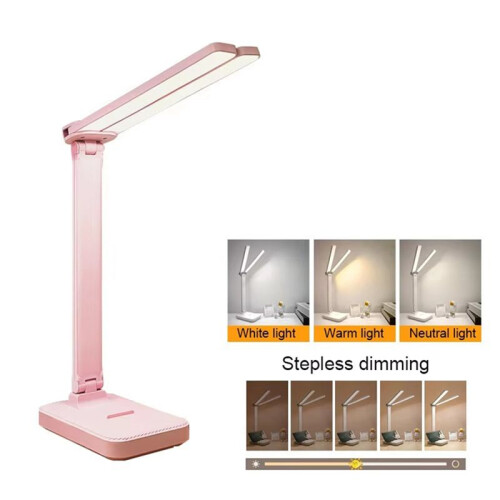 LED Desk Lamp 3 Level Dimmable Touch Night Light USB Rechargeable Eye Protection Foldable Desk Lamp 1