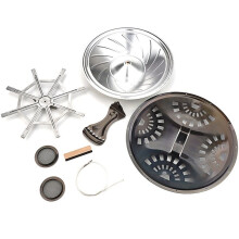 Resonator Kegels Klankgatschermen Staartstuk Spider Bridge Zadelset voor Dobro Resonator Gitaar Onderdelen Accessoires Set