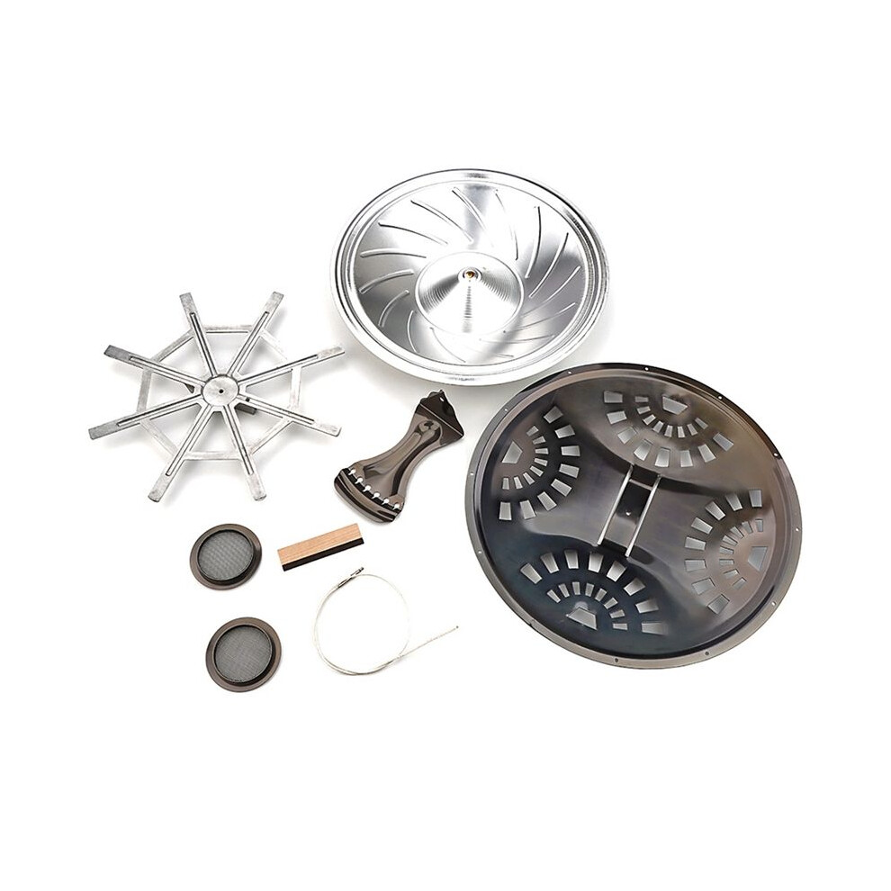 Resonator Cones Soundhole Screens Tailpiece Spider Bridge Saddle Set For Dobro Resonator Guitar Parts Accessories Set 4712893024860