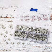 Alicates de Pressão Pérola para Tecido, Kit de Botões de Pressão de Metal para Roupas, Camisas, Macacão, Macacão, Conjunto 120