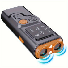 Repellente Sonico per Cani Ricaricabile Tramite USB con Doppio Emettitore di Ultrasuoni e Torcia LED Ad Alta Frequenza, Dispositivo Antiabbaio