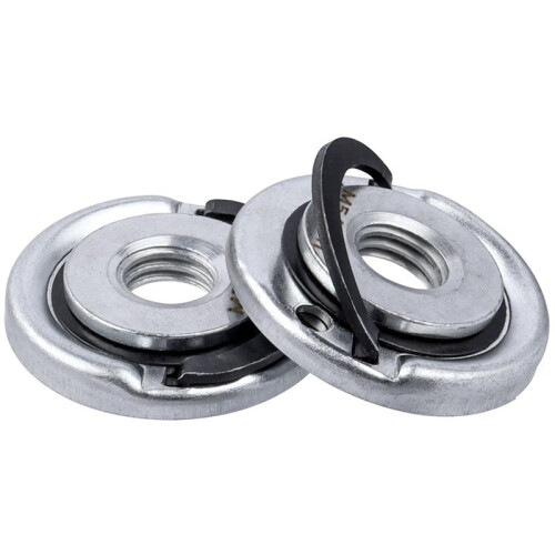 2Pcs Quick Change Angle Grinder Flange Nuts 5/8-11 Grinder Nut Replacement Lock Nuts Grinder Locking Nuts 1