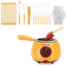 Electric Melting Chocolate Pot Gift Set Chocolate Melting with DIY Mold and Accessories for Candy Milk Cheese EU Plug A