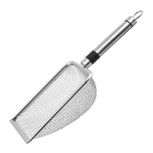 Colher de Areia de Metal para Limpeza de Animais de Estimação Pá de Cocô de Gato para Animais de Estimação Ferramenta de Limpeza de Maca de Gato