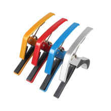4PCS Folk Guitar Clip-On Tuner Quick Change Tune Clamp Guitar Picks Key Trigger Capo for Folk Guitar Ukulele