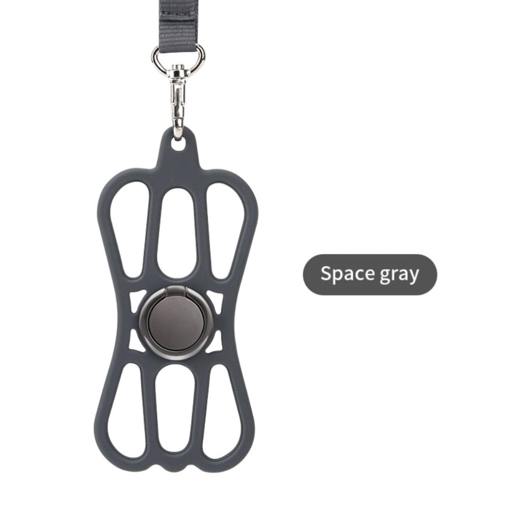 Universal Phone Lanyard With Finger Ring Holder & Stand, Compatible With Iphone And Most Smartphones (4"-6.5") 9180479060956