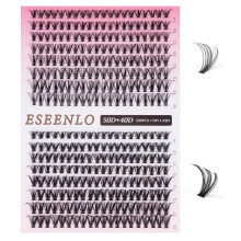 DIY Lash Extensions Kit 320pcs Mixed Length 916mm D Curl Individual Lash Clusters 30D 40D