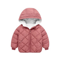 Manteaux d'hiver chauds et unis pour bébés garçons et filles, avec capuche et rembourrage, motif oreilles d'ours, pour enfants de 12 à 18 mois.