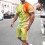 Φόρμες για άνδρες Σετ Joggers Casual T-shirt Καλοκαιρινό Αθλητικό Στρογγυλή Λαιμόκοψη 2