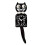 Cat Wall Clock with Wagging Tail Quartz Movement Black 1