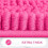 Chenille stribet badeværelsestæppe 76x51 cm dyb pink 4