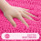 Chenille stribet badeværelsestæppe 76x51 cm dyb pink 3