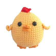 Handmade DIY Frog Doll Crochet Easy to Use Hand Knitting Toy Stuffing Skill Sewing Your Own Classic Crochet for Adults Chick