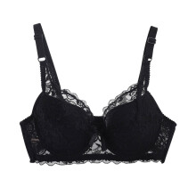 BH'er til kvinder i blonde med farve, sexet dobbeltradet push-up-bh, størrelse M-3XL