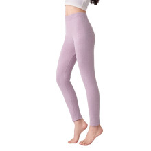 Colanți de yoga călduroase cu căptușeală din fleece pentru femei, strat de bază termic elastic, mărime mare – Compatibili cu vreme rece