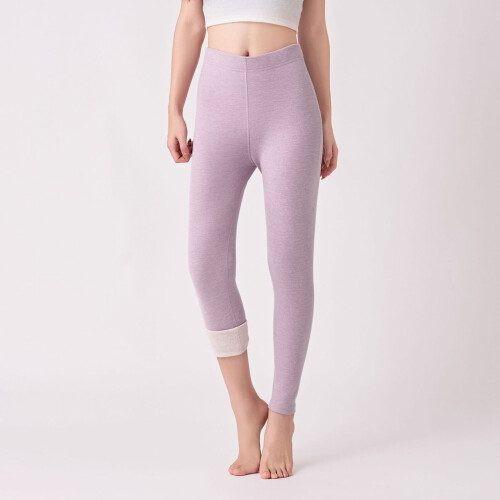 Leggings termici caldi da donna, foderati, elasticizzati, strato base1 1