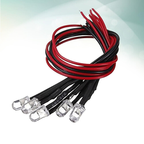 HEMOTON10 stk. 12V 5 mm rund pære LED-blitz (grøn) 2