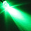 HEMOTON10 stk. 12V 5 mm rund pære LED-blitz (grøn) 2