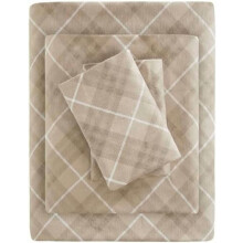 True North by Cozy Flannel Warm Bettwäsche-Set aus 100 % Baumwolle mit Tier- und Sternenmuster, extraweich und ideal für kalte Tage, Kingsize,